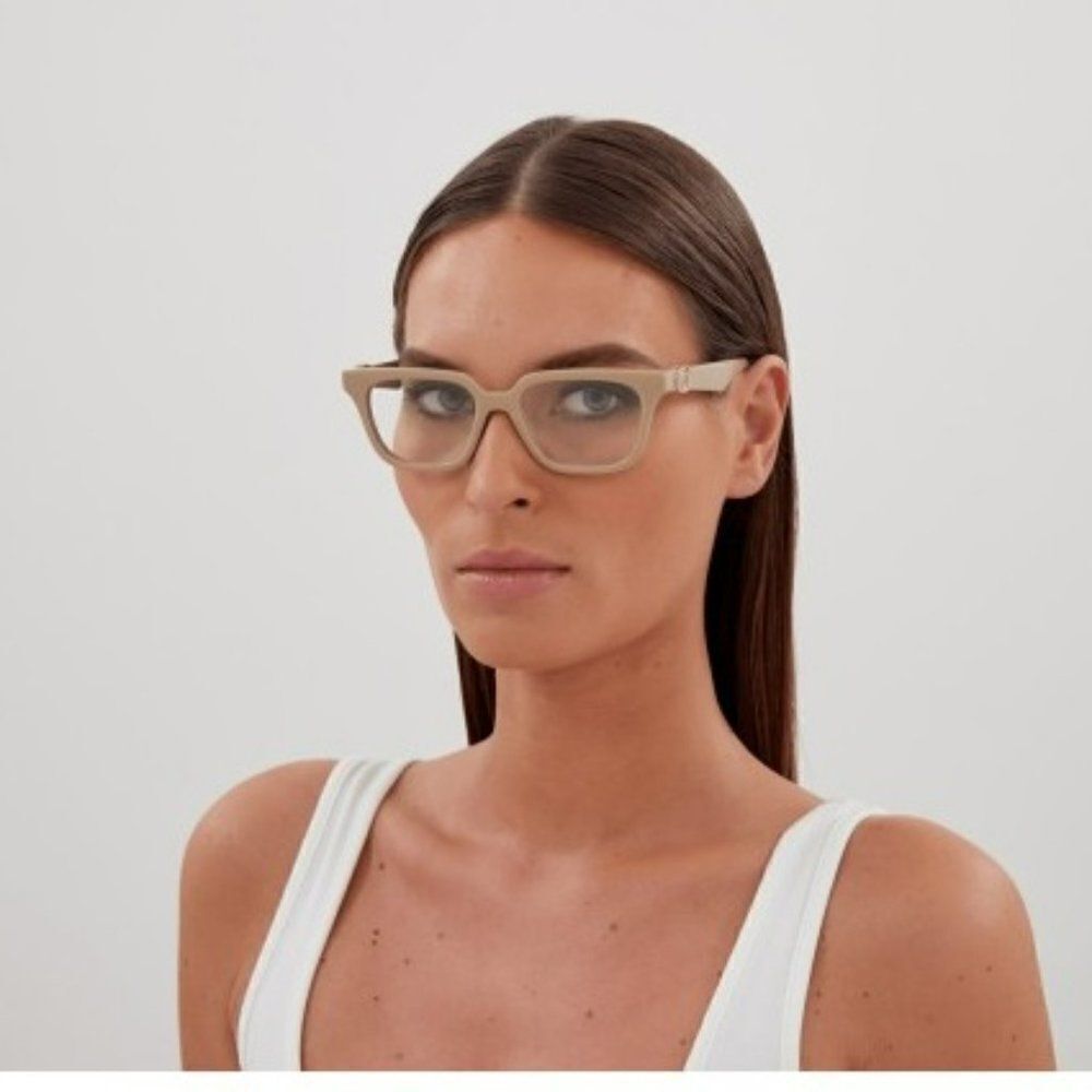 SALE! NEW Gucci GG1536O 007 Nude Women Square Eyeglasses GG 1536O